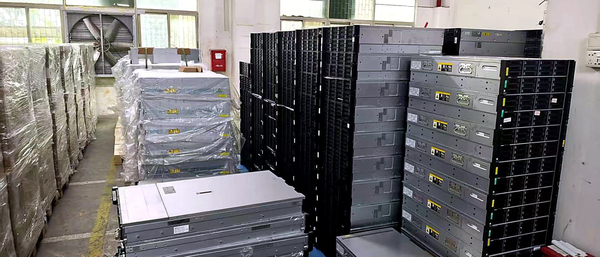 Bulk trade lots — palletized and logged