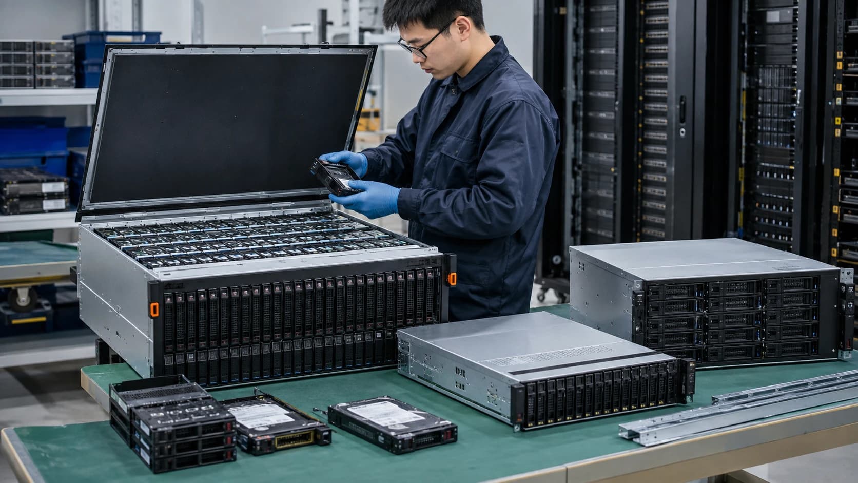 Storage-dense servers server sourcing